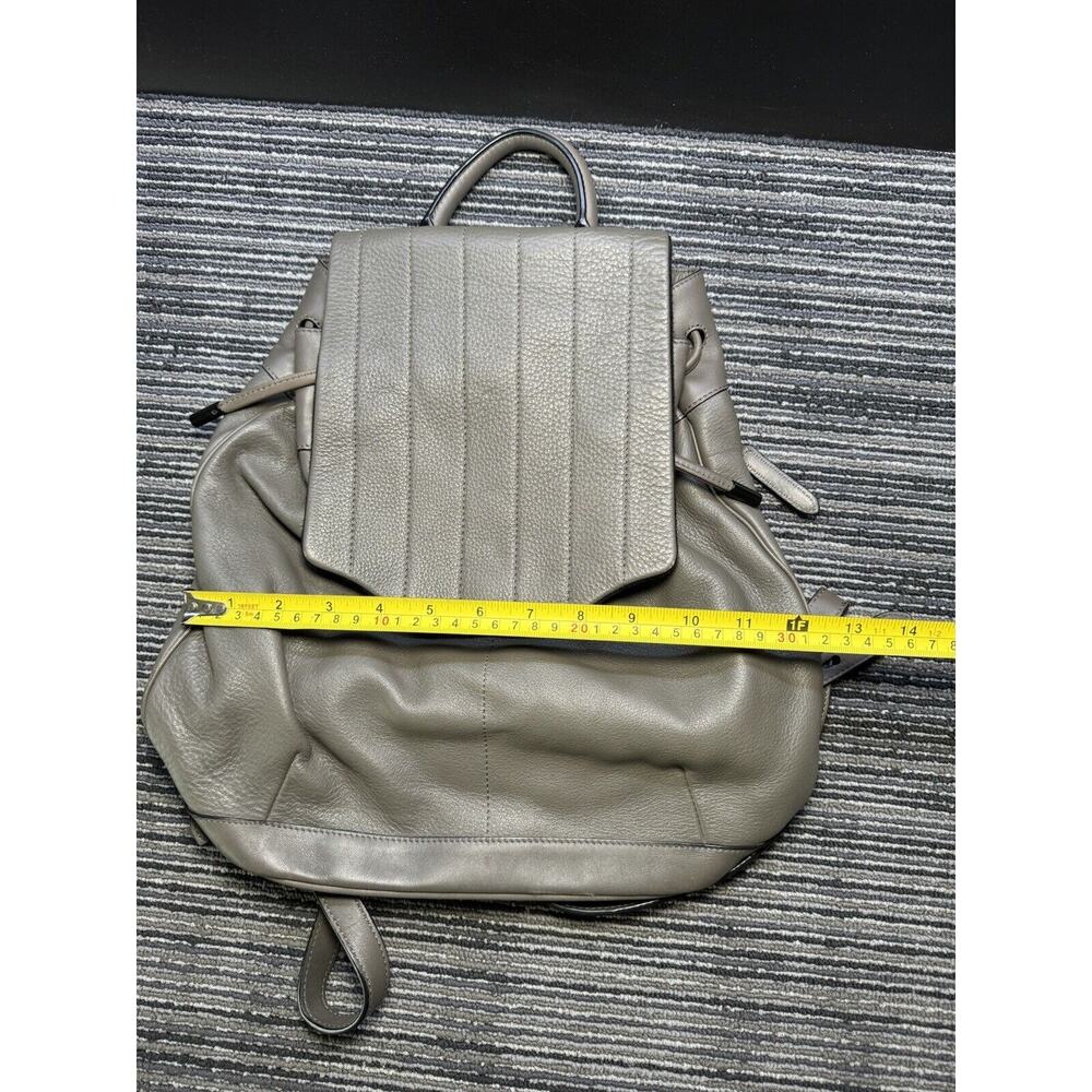Gray Leather Backpack - image 10